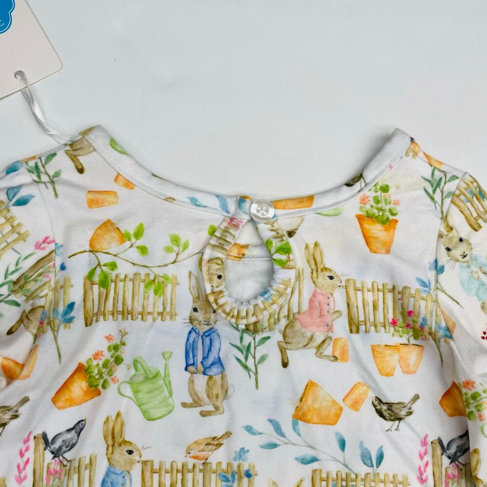 NWT Evie's Closet 12M Funny Bunny Gown - Picture 6 of 7